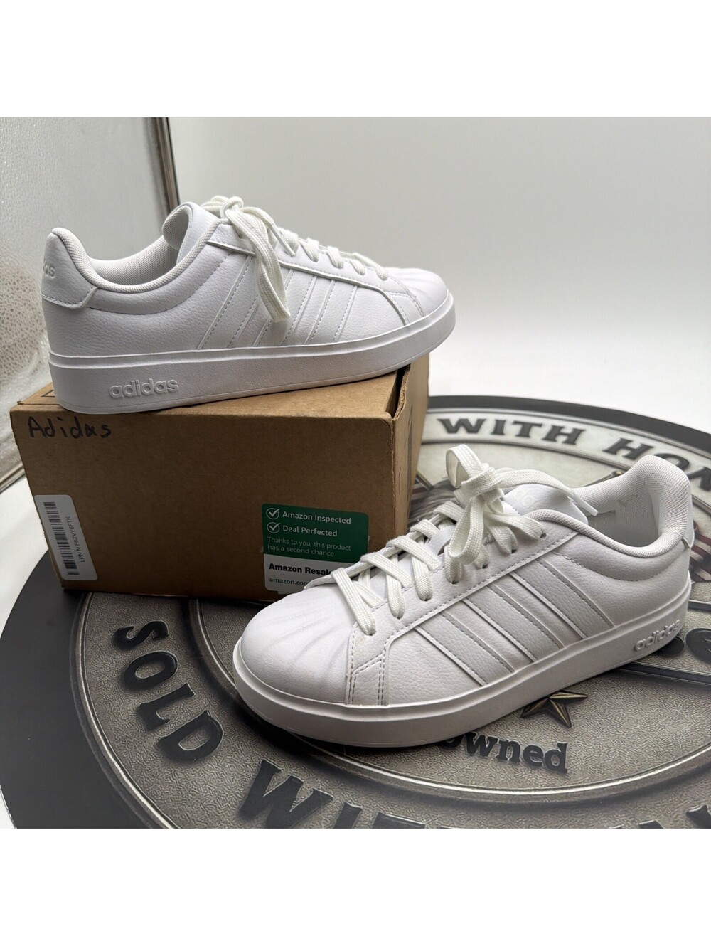 adidas Streettalk Womens White Sneakers Casual Shoes JP8283 Size 7 No Box